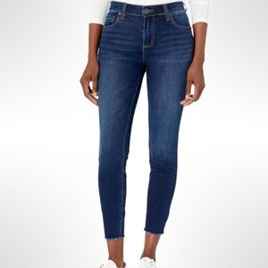 Kut From the Kloth Carlo Ankle Skinny Jeans Dark Wash Size 14
